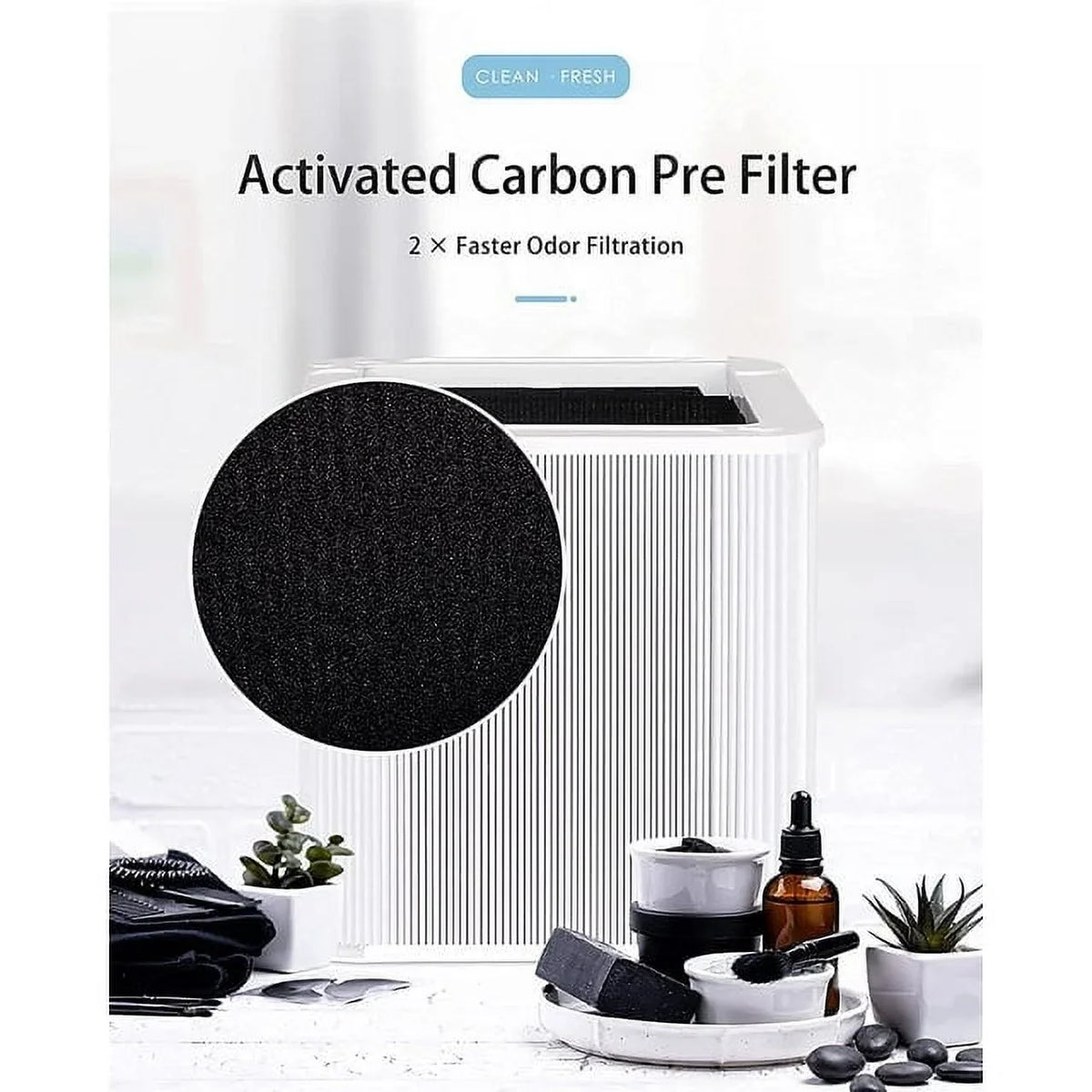 211+  Replacement Filter for Blue Pure 211+ Air Purifier (Non-Auto), Foldable Activated Carbon Filter