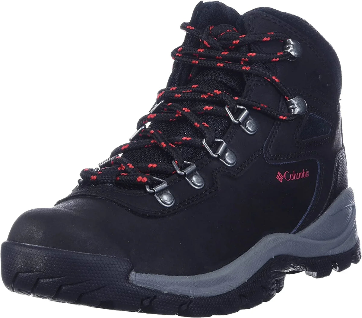 Columbia Womens Newton Ridge Plus Boot 10 Wide Black/Poppy Red