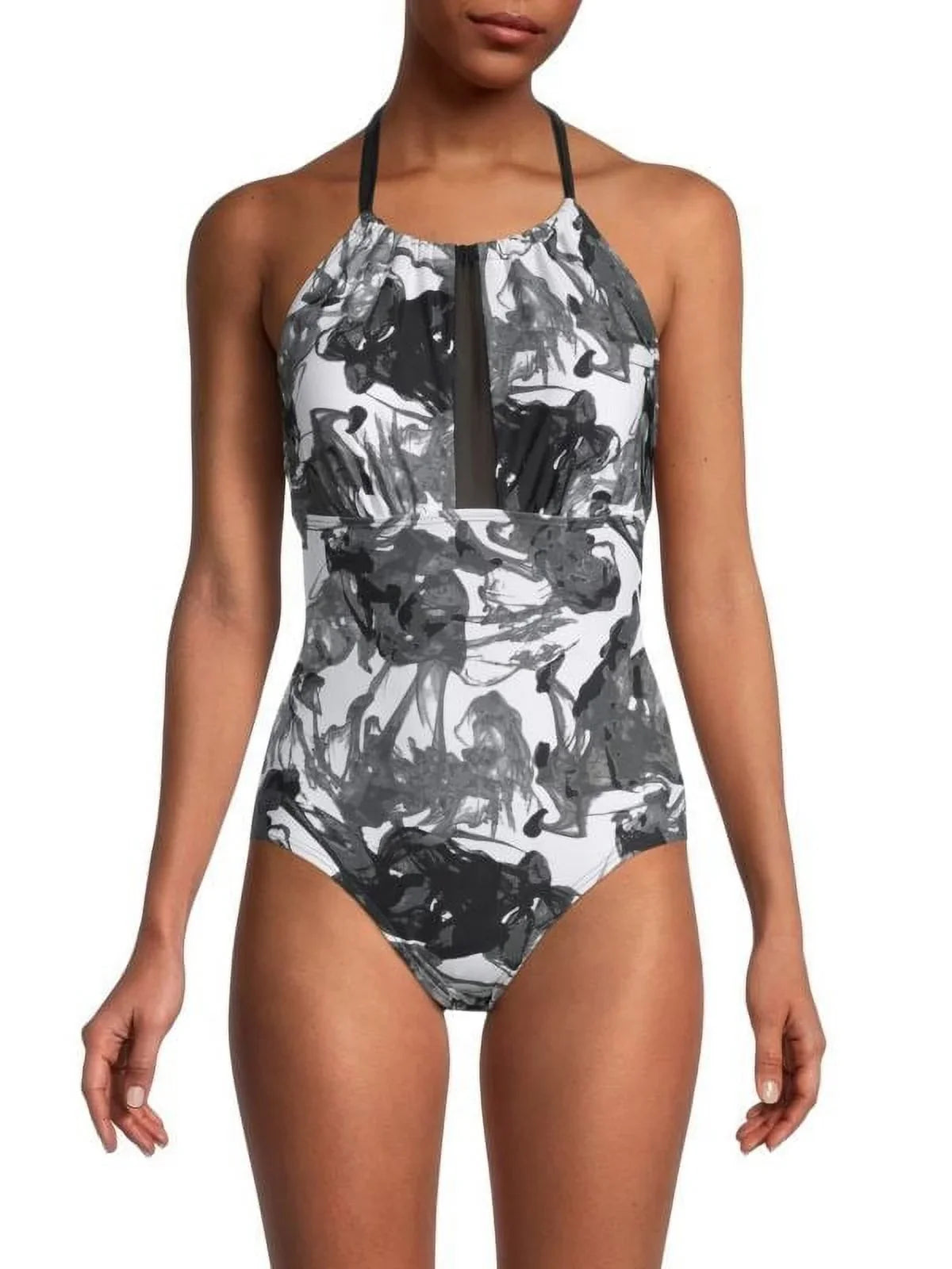 Calvin Klein     High-Neck Halter One-Piece Swimsuit,  16