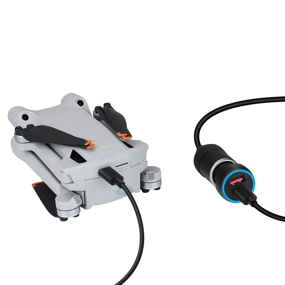 Super Fast -C Charging Adapter QC3.0  Car Charger for  Mini 2/Mini 3 Pro