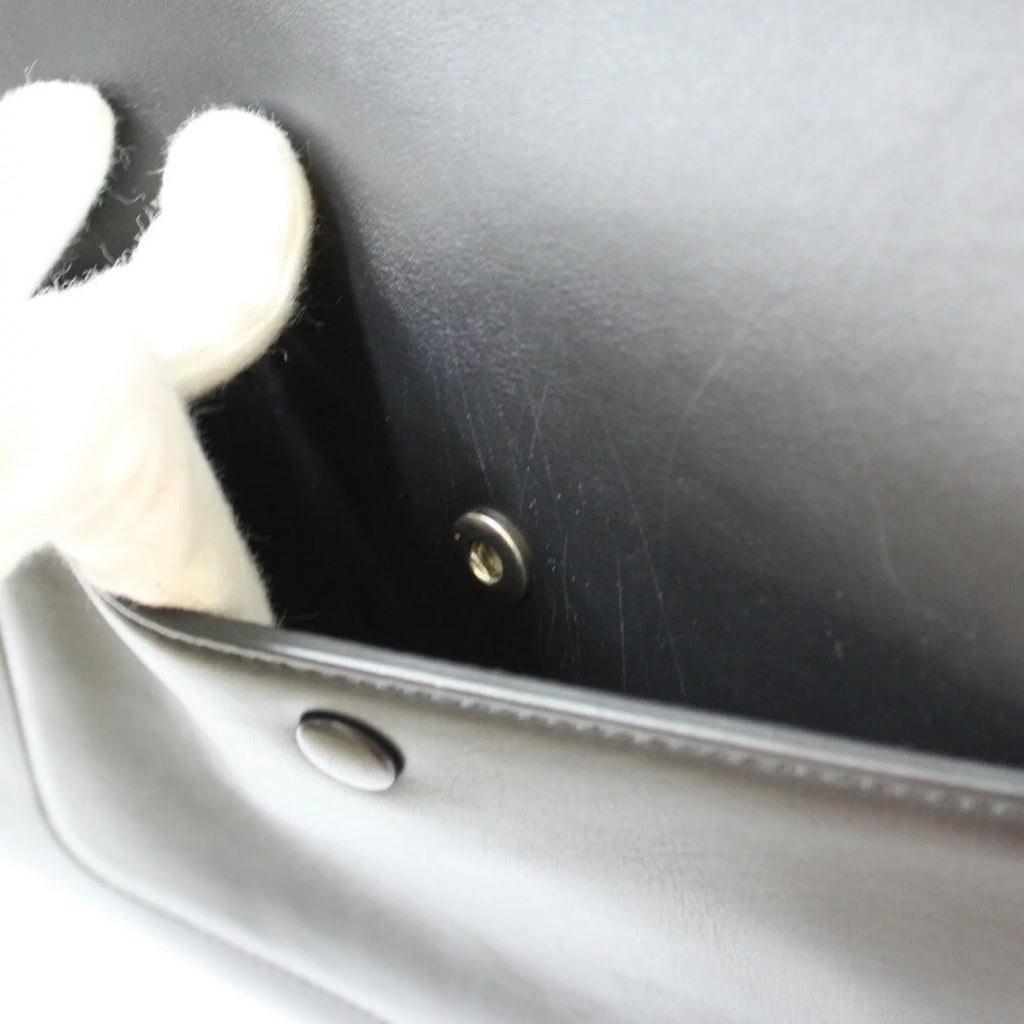 Pre-Owned  Celine Handbag Edge Overseas Large Black Yellow Women's Leather (Fair)