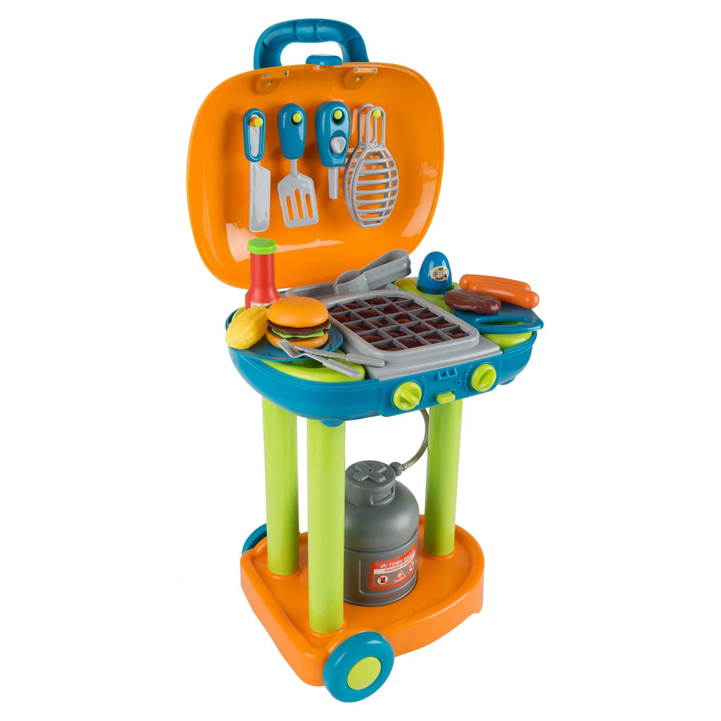 Hey! Play!  Grill Toy Set - Pretend Play Kids Dinner Play Set