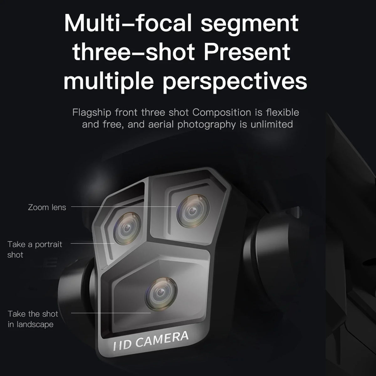 Meterk Remote Control with Camera 4K 3 Front Camera 2 Bottom Camera Obstacle Avoidance 5GWiFi  Storage Bag Package Trajectory Flight Gesture Photography Follow Flight 3 Battery