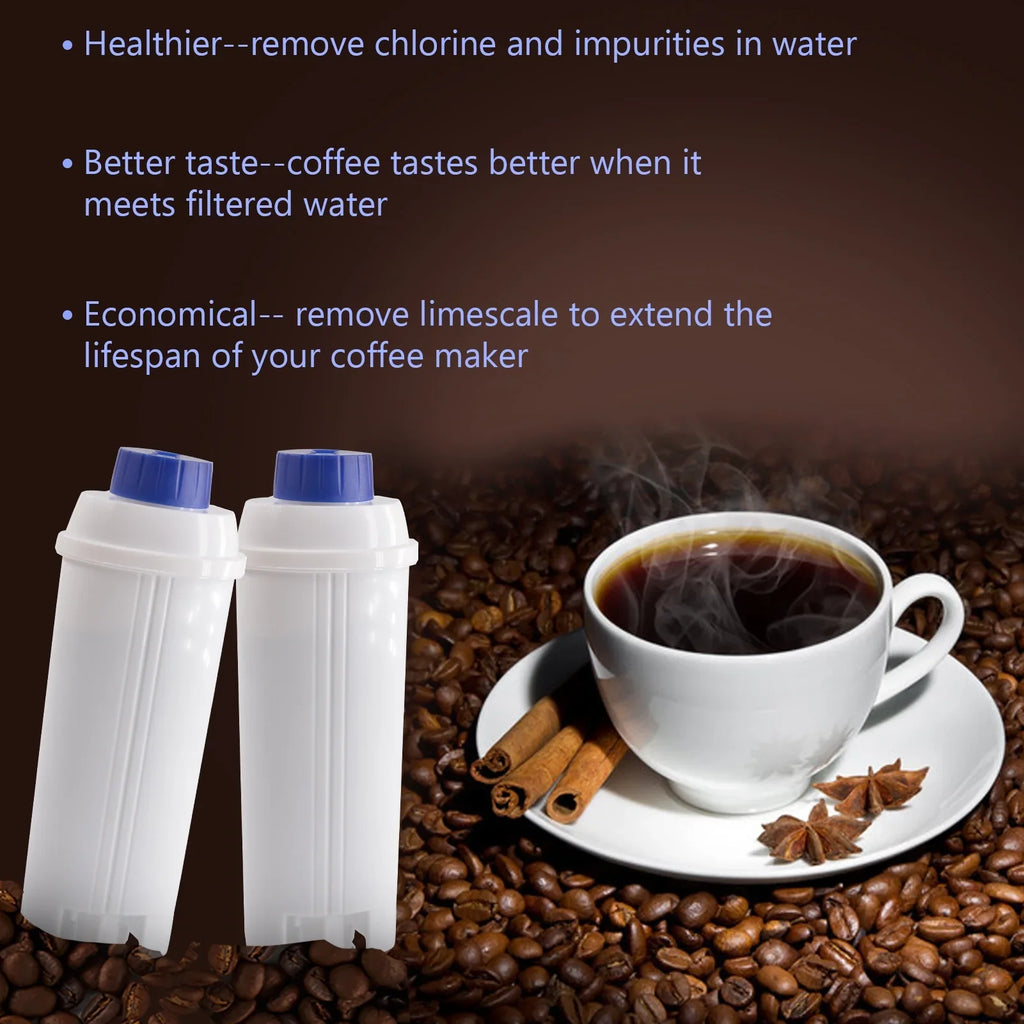 4Pcs Replacement Filter Cartridge for Delonghi  C002 Coffee Maker, Water Filter Accessory