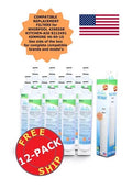 Brand , Water and Ice Filter , Model # -RF300 , Compatible with Whirlpool® 4396508 - 12 Pack - Made in U.S.A.