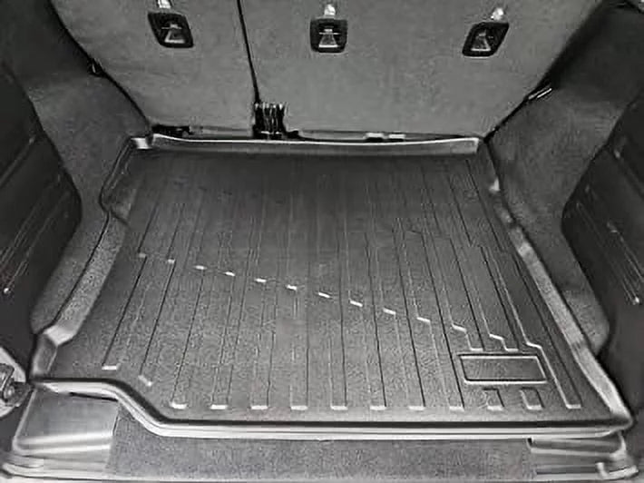 Premium Cargo Liner for Jeep Wrangler () 4 Doors 2019-2023 Unlimited Sport Sahara Rubicon - Custom Fit Car Trunk Mat - All-Season Black Cargo Mat - 3D Shaped Laser Measured Trunk Liners