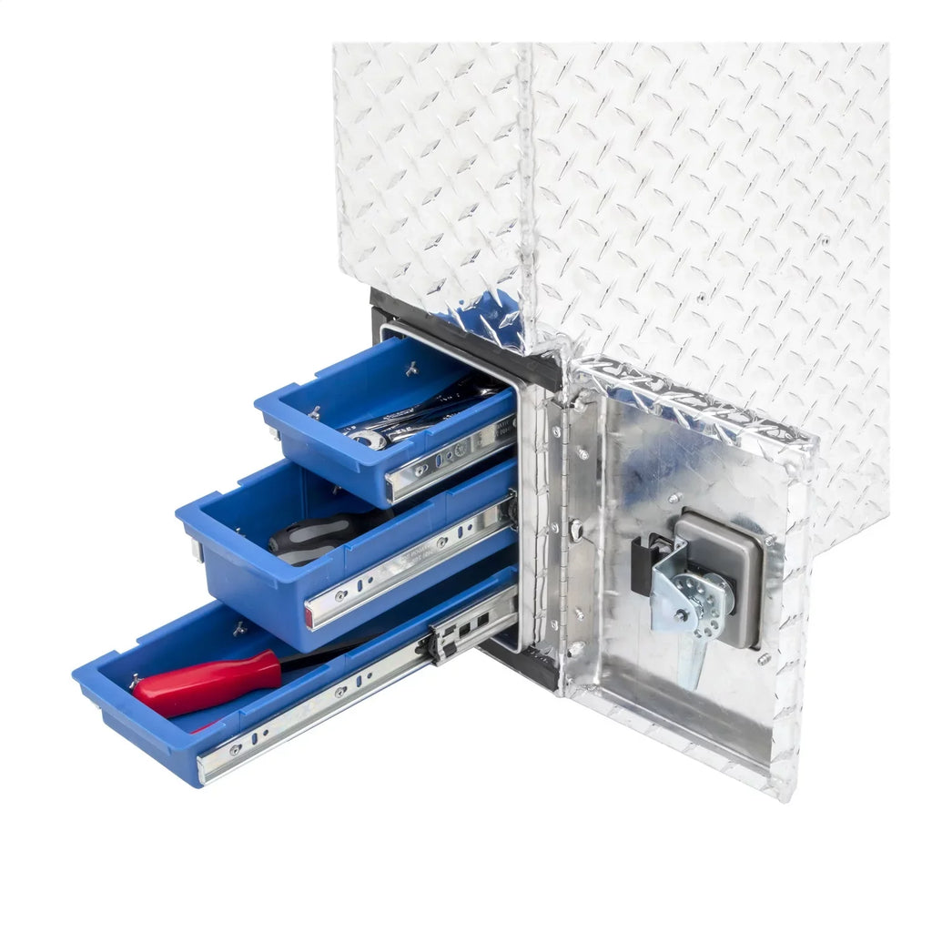 EC30001 48-Inch Driver-Side Heavy-Wall Aluminum Truck Fender Wheel Well Tool Box, RigidCore Lid