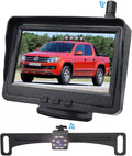 B-Qtech Wireless Backup Camera for Car, Waterproof Night Vision 170 Rear View Camera with 4.3""  Monitor for Truck,