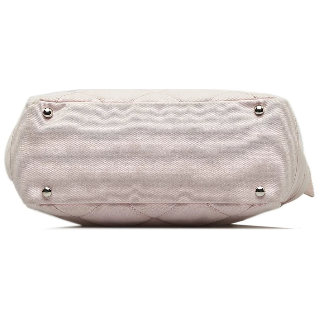 Pre-Owned Authenticated Chanel Small Paris-Biarritz Tote Canvas Fabric Pink Tote Bag Unisex (Good)