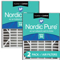 Air Bear 20x25x5 (4 7/8)  Filter Replacement  14 Plus Carbon 2 Pack