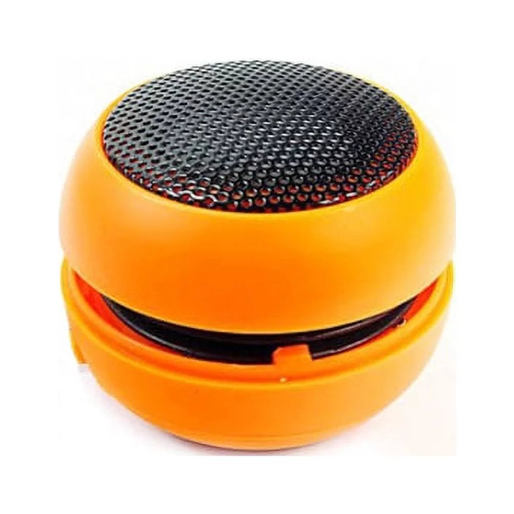 Wired Portable Universal Loud Speaker Orange Multimedia Audio System Rechargeable for Motorola Droid Turbo 2 - OnePlus 6 - Samsung Galaxy Tab S3 9.7 S2  8.0 (-T710)