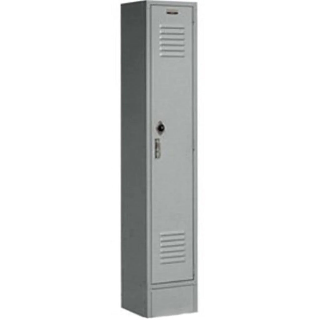 Global Industrial  12 x 12 x 60 in. Single Tier Paramount Locker with 1 Door Ready to Assemble, Gray