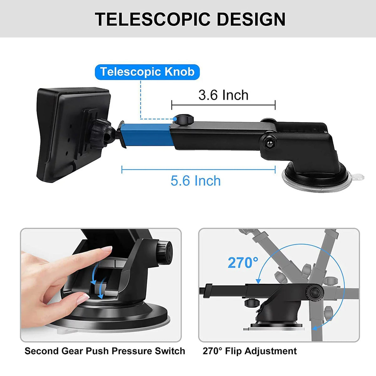 Luosen Baby Car Camera 1080P, Baby Mirror for Car Back Seat with 5 Inch  Monitor, Rear Facing Infant Camera Clear Night Vision, Newborns Travel Safety Kit