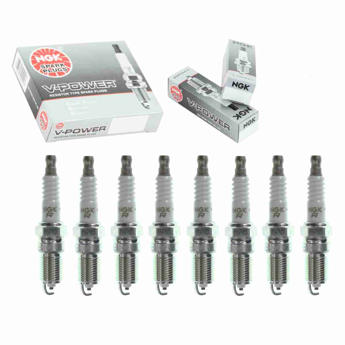 8 pc  3951 V-Power Spark Plugs for 103 104 13 13C2 13S 1765268 1835108T 1835300T 1835318T 1835948T 1835974T 241-606 2R44LTS6 2R45LTS6 4013 41-600 41-601 41-606 4983 5023 5033 526 5613869 5614283