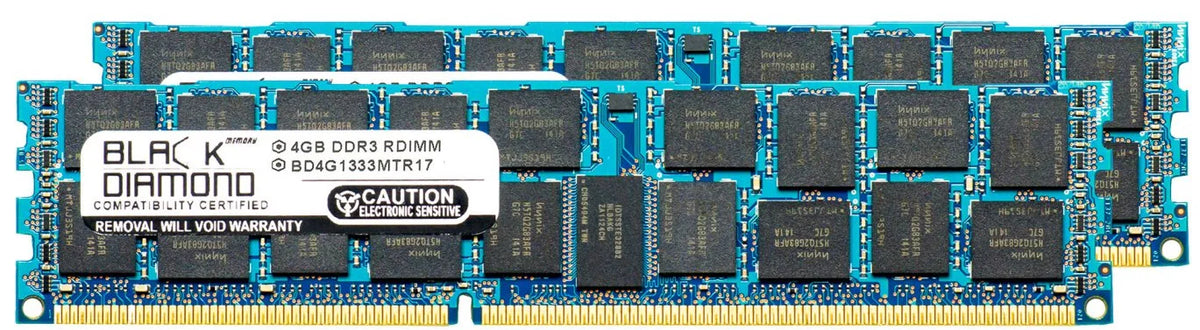 8GB 2X4GB Memory  for SuperMicro SuperServer 5000 5016I- DDR3  240pin PC3-10600 1333MHz Black Diamond Memory Module Upgrade