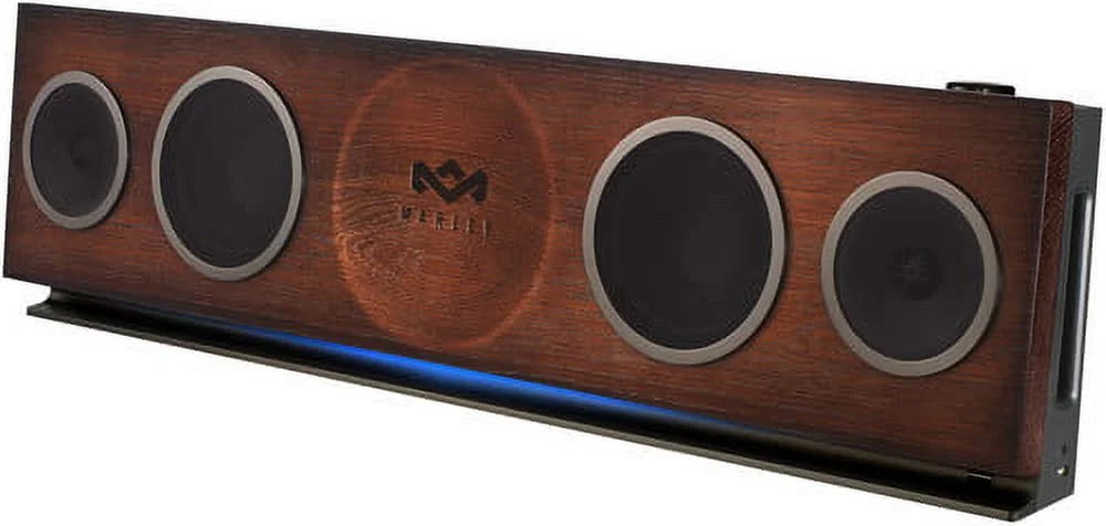House of Marley, One Foundation Premium Home Audio Hi-Fi System, 3.5 High-Output Woofers, 2 x 1 High-Definition Tweeters, 220 Watt Stereo Power,  Certified Solid Oak Baffle, -DA002- Regal