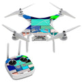 Textures Squares  Phantom 3 Professional Skin Skins Vinyl Decal Kit