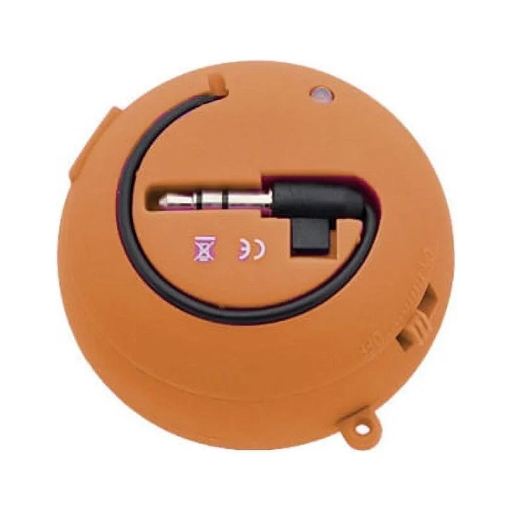 Wired Portable Universal Loud Speaker Orange Multimedia Audio System Rechargeable for Motorola Droid Turbo 2 - OnePlus 6 - Samsung Galaxy Tab S3 9.7 S2  8.0 (-T710)