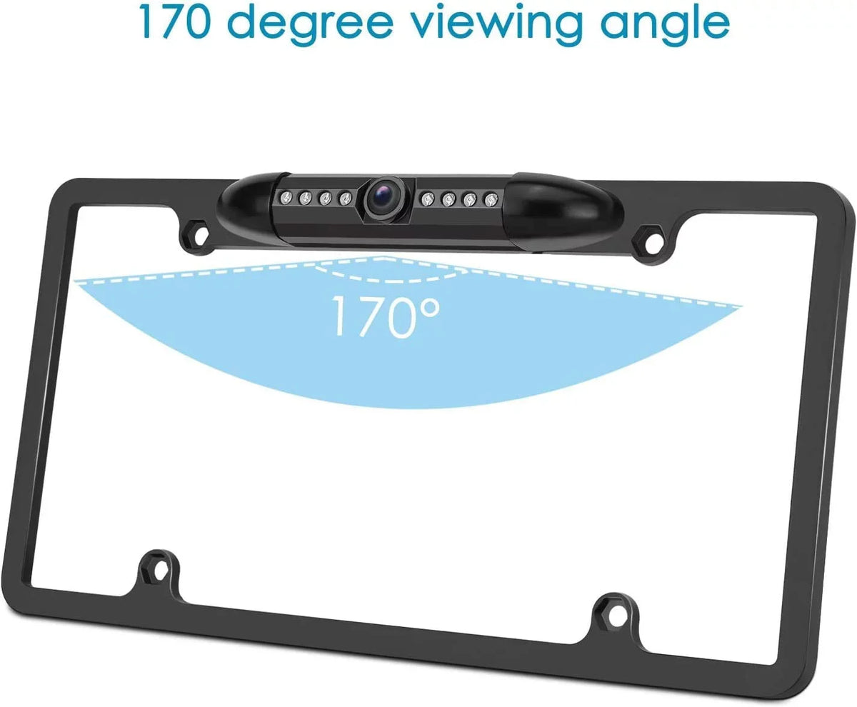 Backup Camera Rearview License Plate Frame for  -AX5500 XAVAX5500 Black