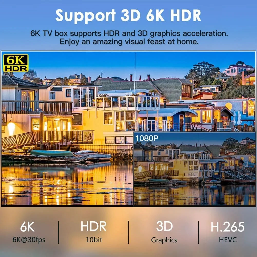 Android  Box, T95MAX Android  Box 12.0 4GB  32GB  6K 4K  Box,  Box Android H618 Chip Quad-core Cortex-A53 2.4G/5G Wi-Fi Bluetooth 4.0  100M