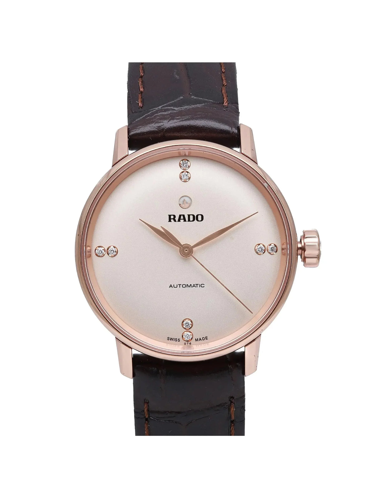 Rado Coupole Classic 31mm Rose Gold Steel Beige Dial Ladies Watch R22865765