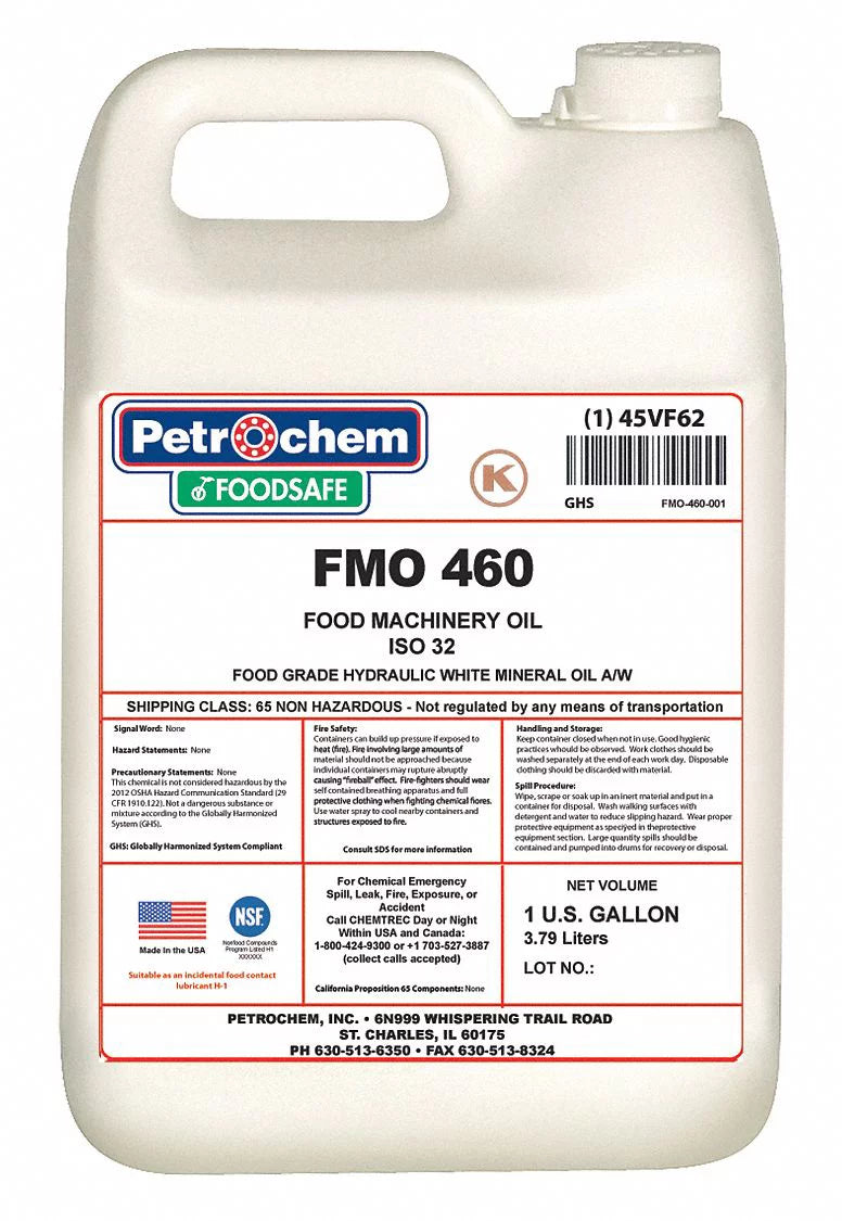 Petrochem Hydraulic Oil,1 gal.,Pail, 460   460-001