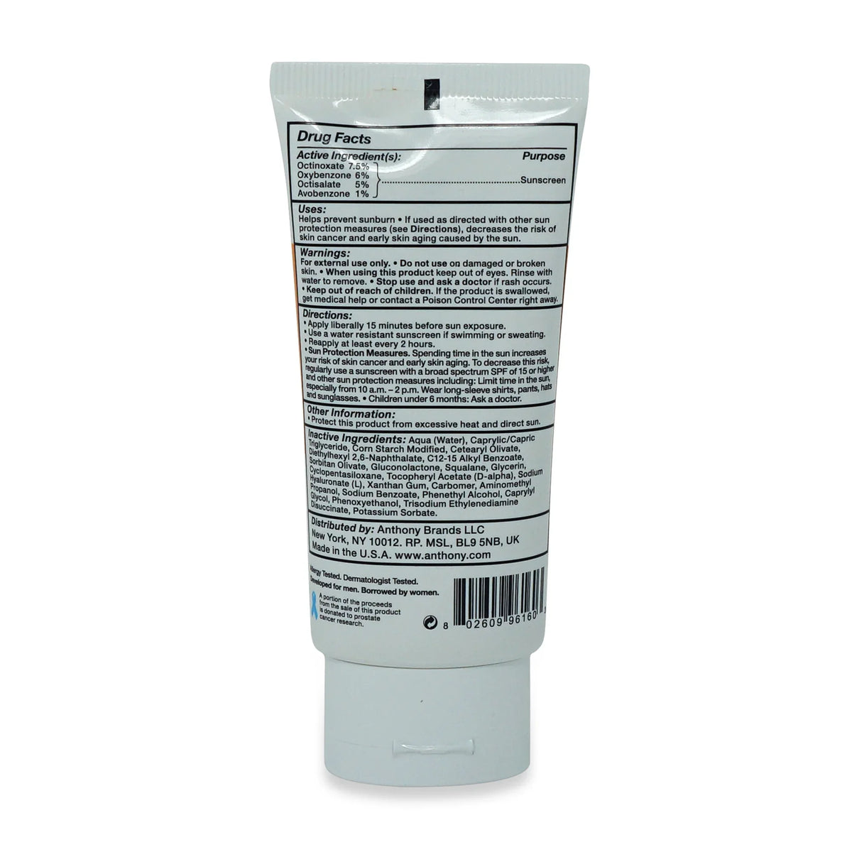 Anthony Day Cream Broad Spectrum Sunscreen  30 3 oz