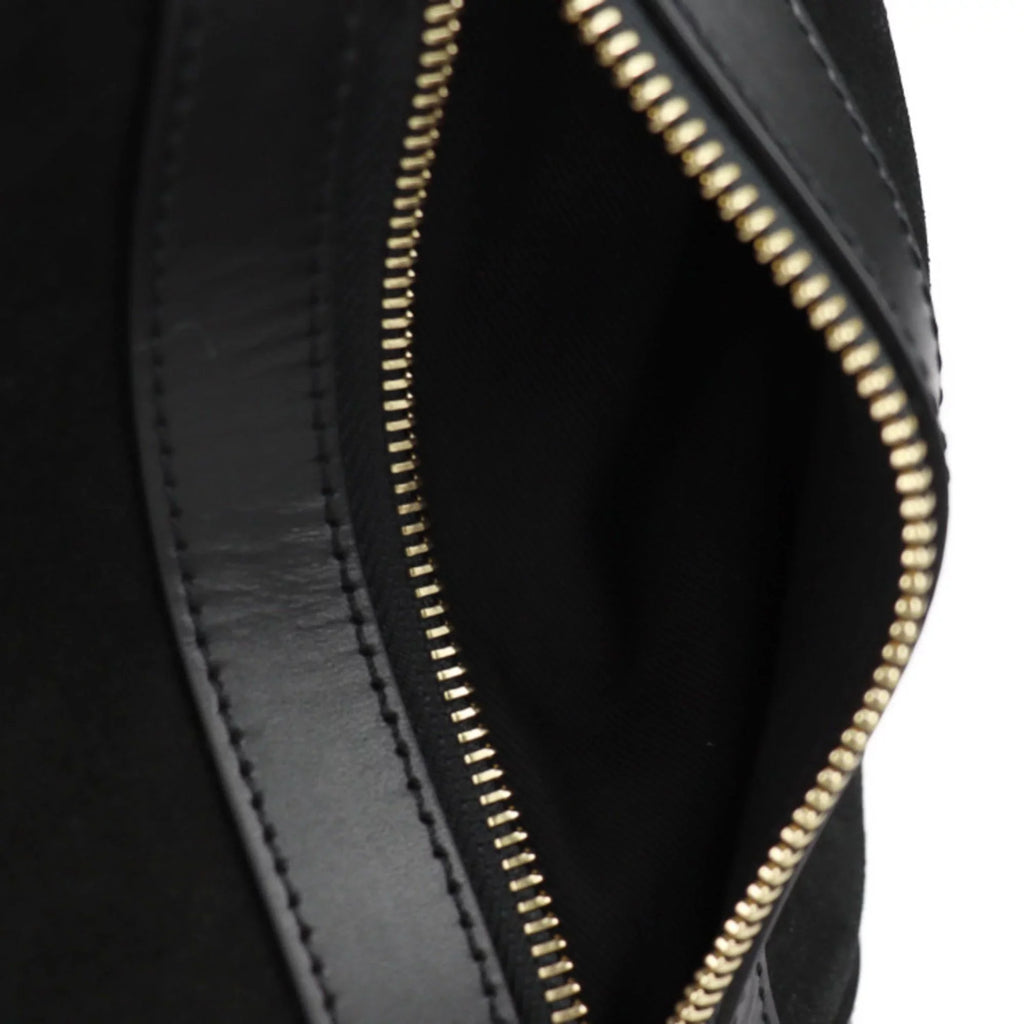 Pre-Owned See by Chloé    sea by Chloe Debbie handbag suede leather black gold metal fittings 2WAY shoulder bag tote (Good)