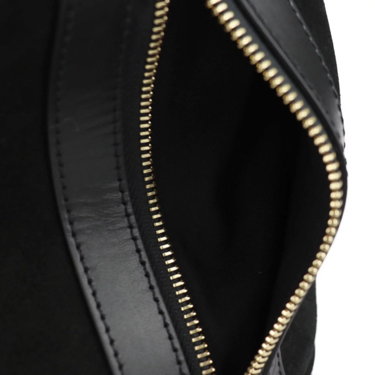 Pre-Owned See by Chloé    sea by Chloe Debbie handbag suede leather black gold metal fittings 2WAY shoulder bag tote (Good)