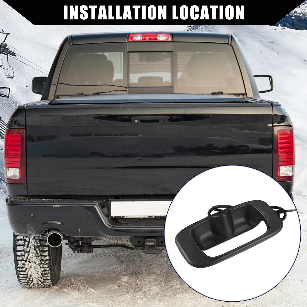 Unique Bargains Rear View Backup Camera Tailgate Handle for Chevy Silverado for  Sierra Years 1999-2006 1 Set
