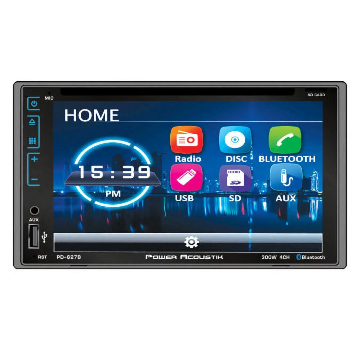 Power Acoustik -627B  Double  , Digital Media Player w/ Bluetooth