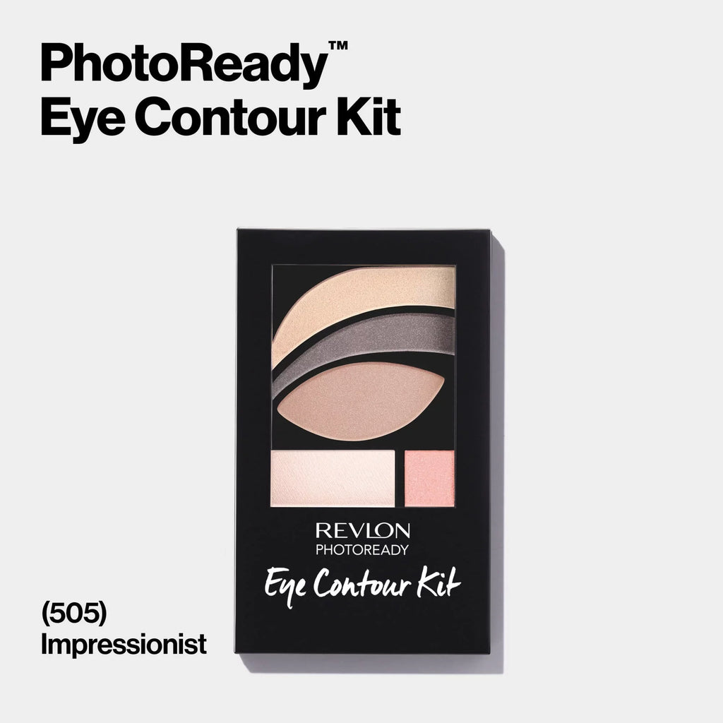 2 Pack Revlon Eyeshadow Paette, PhotoReady Eye Makeup, Creamy Pigmented in Blendable Matte & Shimmer Finishes 505 Impressionist, 0.01 Oz