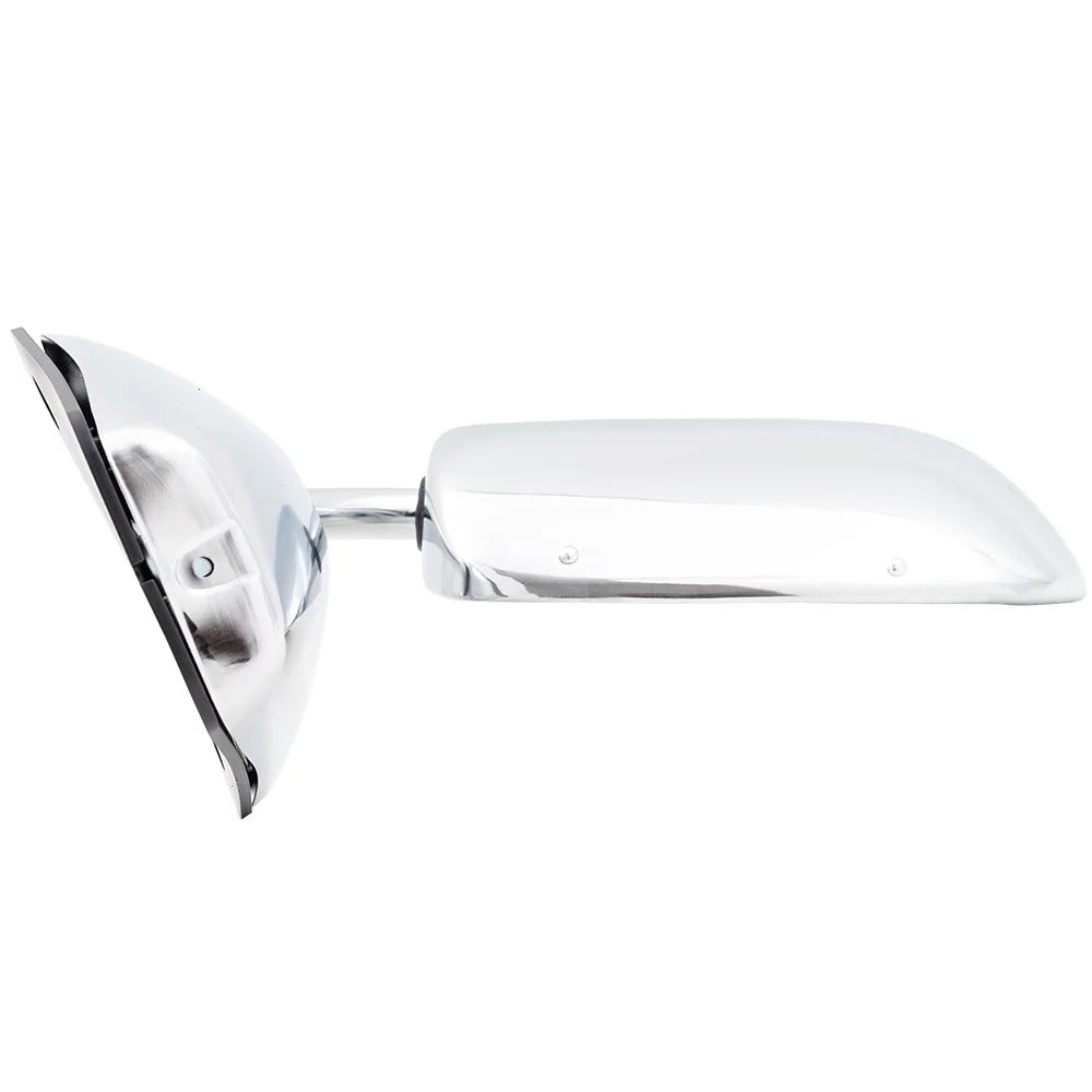 Brock Replacement Set Manual Side Door Stainless Steel Low Mount Mirrors Compatible with 1973-1991 C/K/R/V Pickup Truck  996220