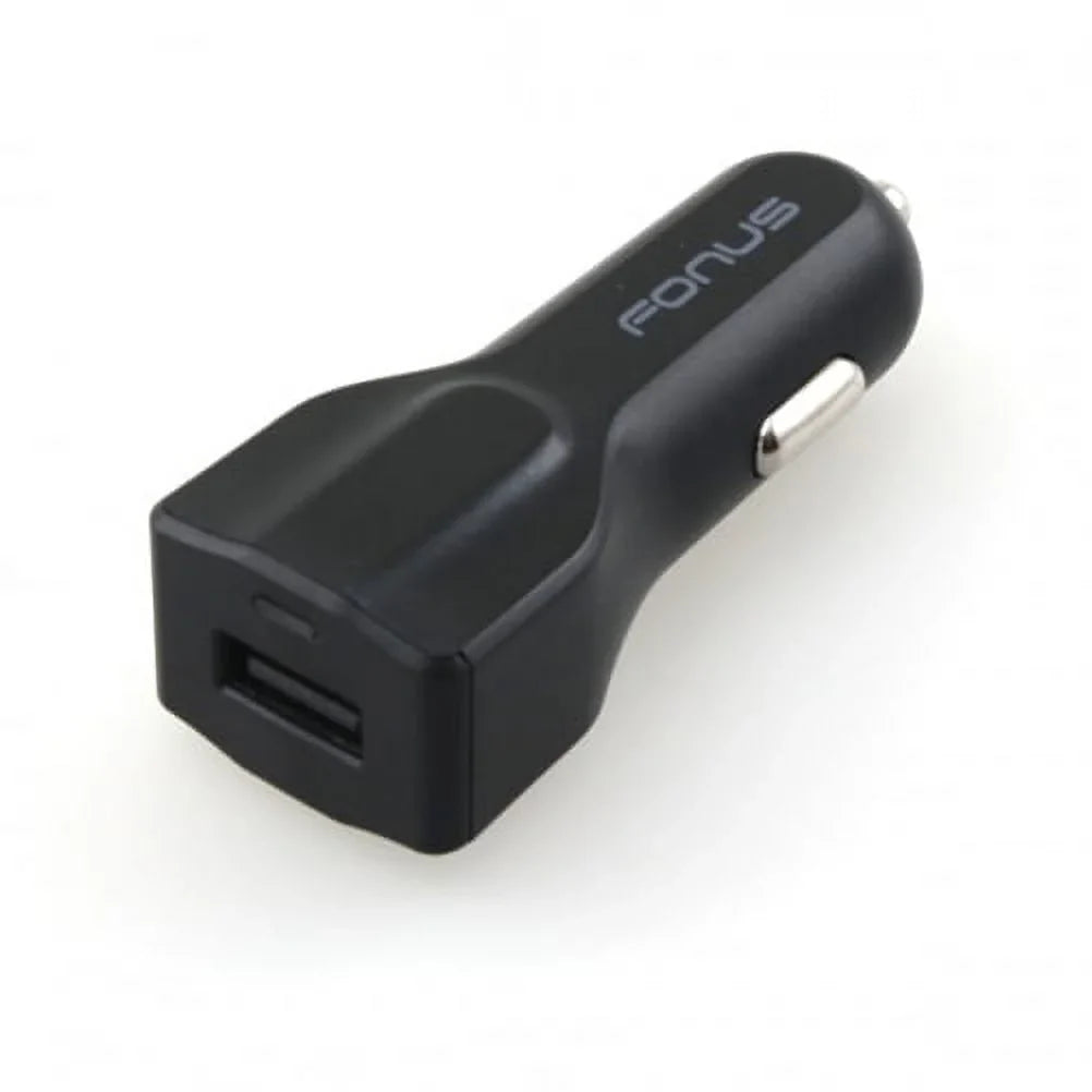 Type-C 3ft Metal  Cable w  Port Fast 18W Car Charger G4M for Samsung Galaxy Tab S3 9.7 S9 Plus, S8+ S8, S10e S10 Plus active 5G Note 9 8 10 Plus A9 A50 A20 A10e - Sonim XP8 XP3