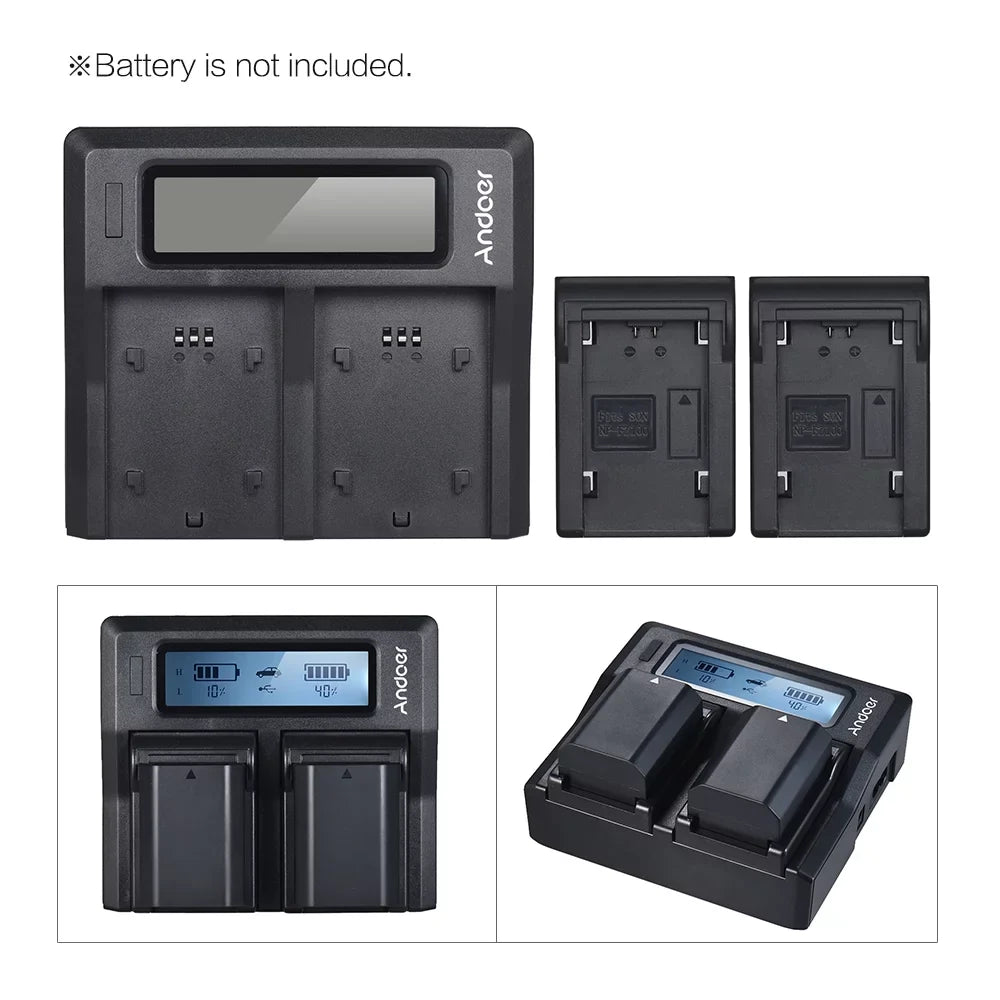 Andoer -FZ100 Dual Channel  Camera Battery Replacement for Sony A7III A9 A7RIII A7SIII