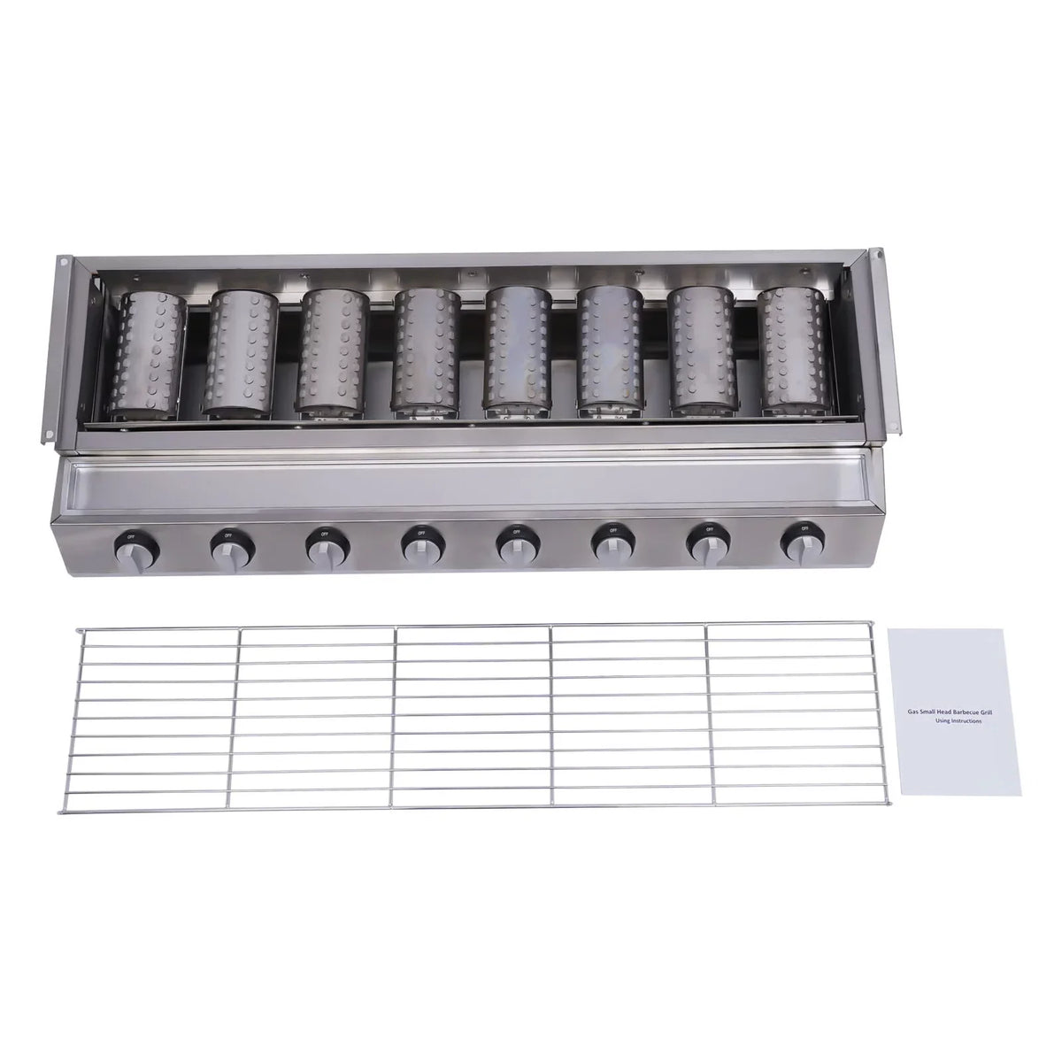 Grill Gas Barbecue Grill for Home Patio Garden Party Picnic, Stainless Steel