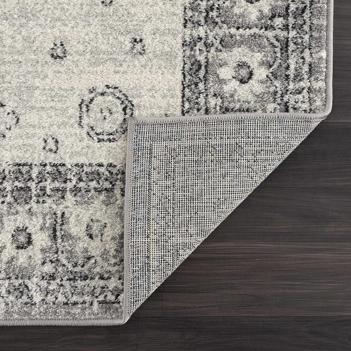 Marash Collection Goksun Persian Traditional Living Room, Bedroom, Indoor Area Rug - Oriental Medallion Pattern - Boho Vintage Distressed - Grey, Beige - 7'10" X 10'