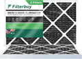 Filterbuy 14x25x1  8 Odor Eliminator Pleated   Furnace Air Filters with Activated Carbon (3-Pack)