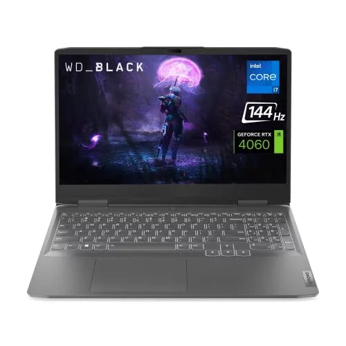 Lenovo  Gaming Laptop,  GeForce  4060, Intel 13th Gen i7-13700H, 15.6"  144Hz Display, 32GB DDR5 , 1TB PCIe , Webcam, , RJ45, Backlit , Wi-Fi 6, Windows 11 Home, Grey