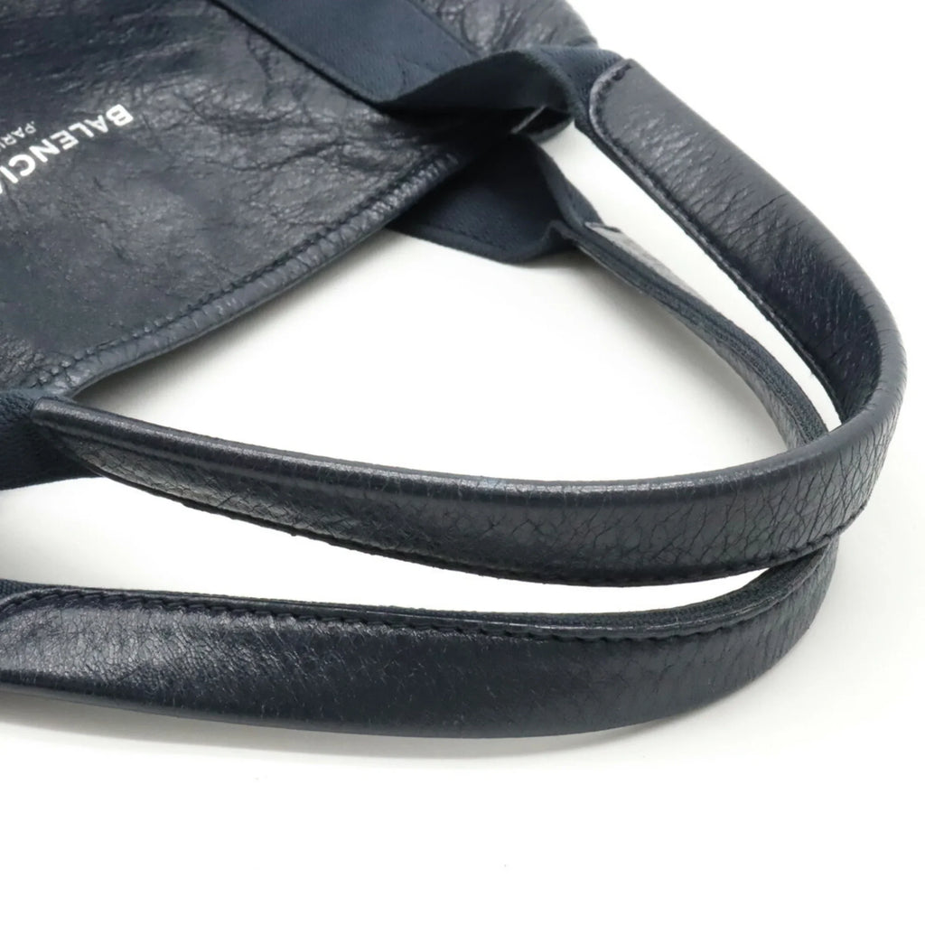 Pre-Owned Balenciaga 339933 Women's Leather Handbag,Tote Bag Navy (Good)