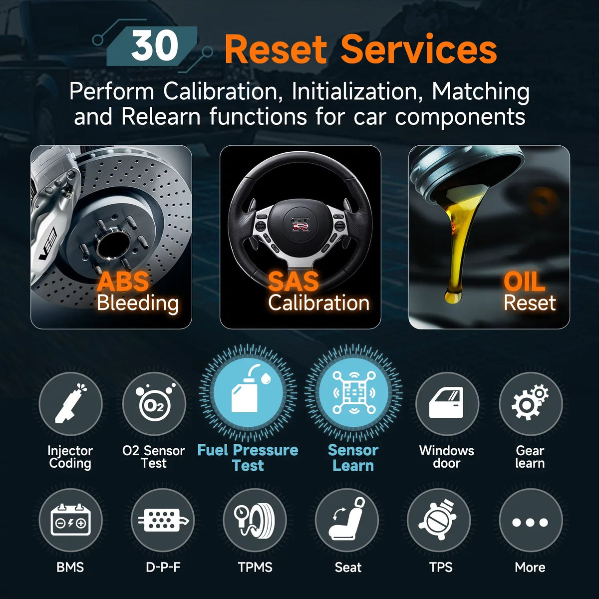 NT809 Advanced Bidirectional Scan Tool OBD2 Scanner Scan All Systems 30+ Reset Services Car Code Reader  Bleeding Oil Reset Car Scanner Automotive Scanner Auto Diagnostic Tool