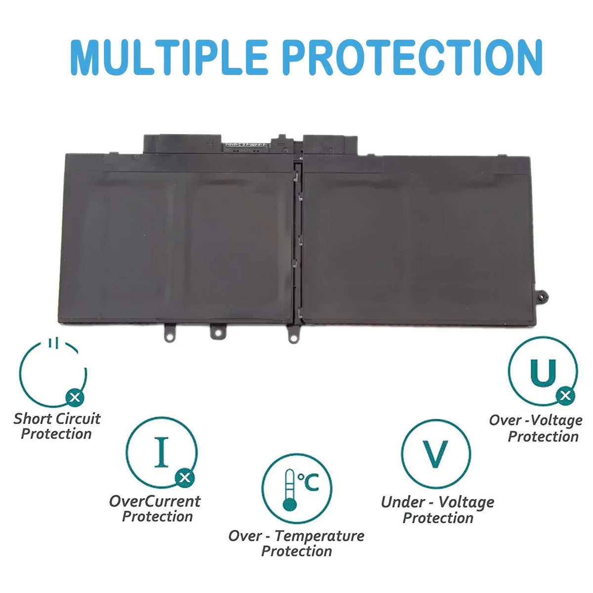 Laptop Battery 68Wh for Dell Latitude 5480 5580 5280 5288 5488 5590 5591 5490 5491 5495 E5480 E5580 E5490 E5590, Dell Precision 15 3520 3530 Series Notebook GD1JP DY9NT 5YHR4 451-