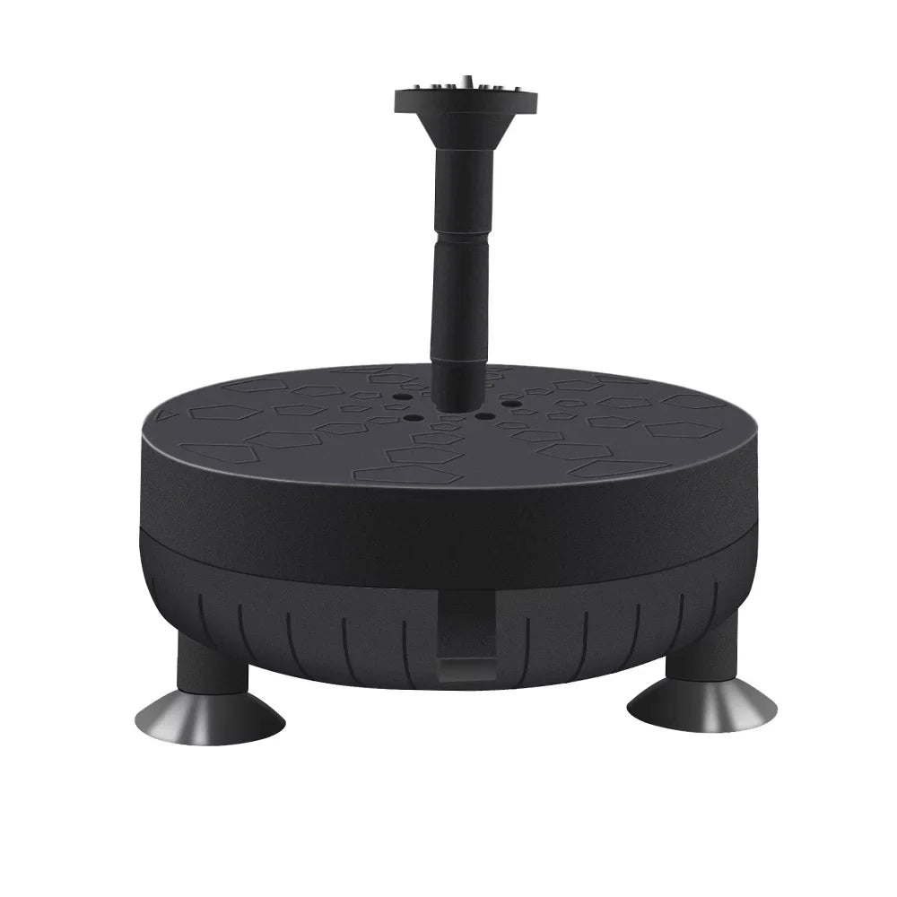 Htovila Solar Fountain Pump for Birdbath 3.5W Solar Powered Brushless Submersible Water Pump Built-in Battery  for Patio Garden Pond Pool