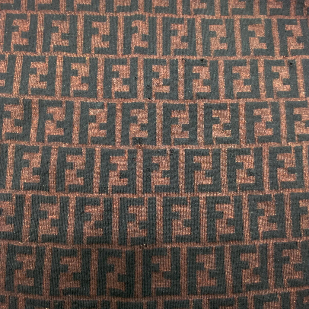 Pre-Owned  Zucca Muffler Stole All Over Pattern  Brown Women's Men's Fashion Old Clothes (Good)
