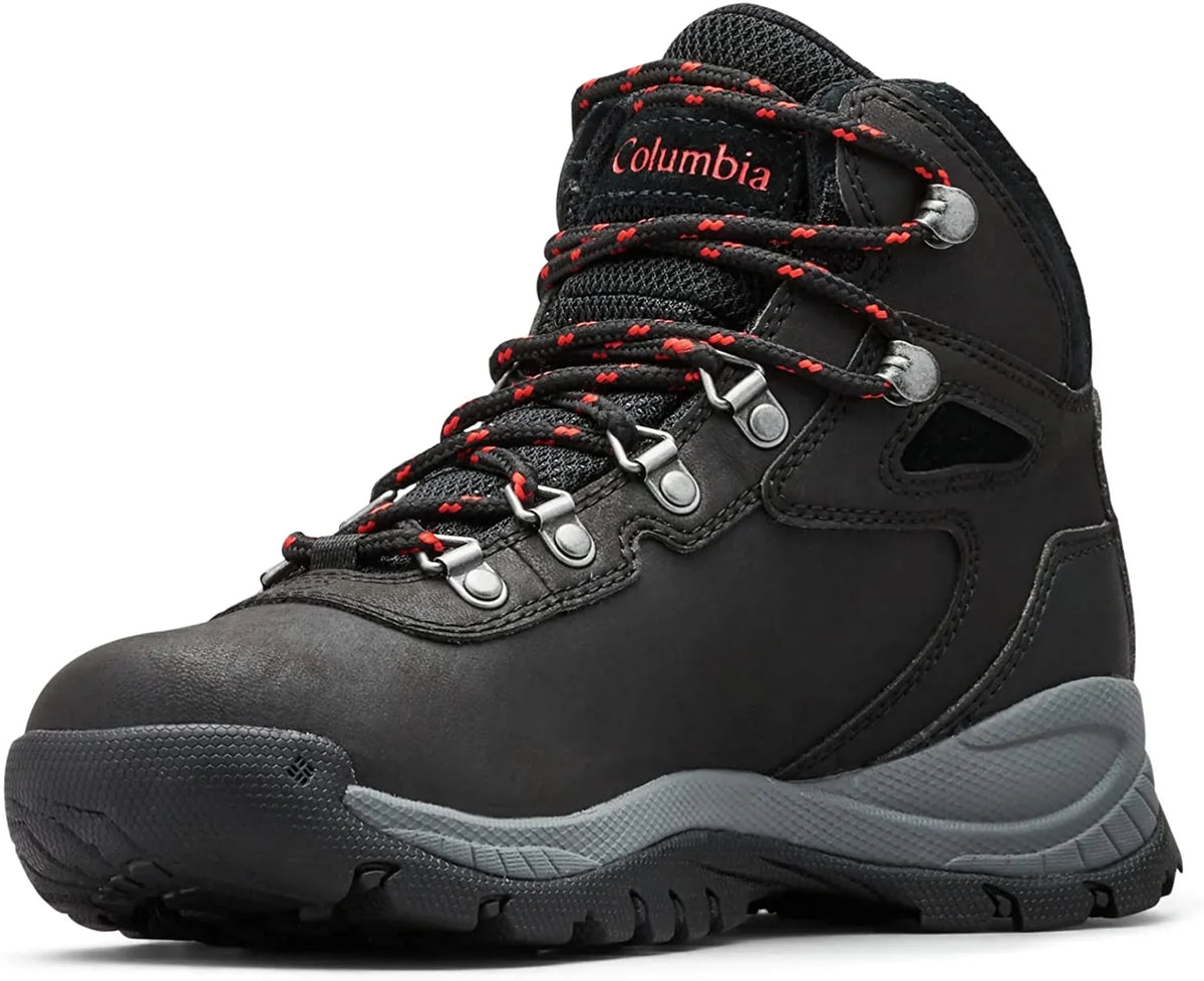 Columbia Womens Newton Ridge Plus Boot 10 Wide Black/Poppy Red