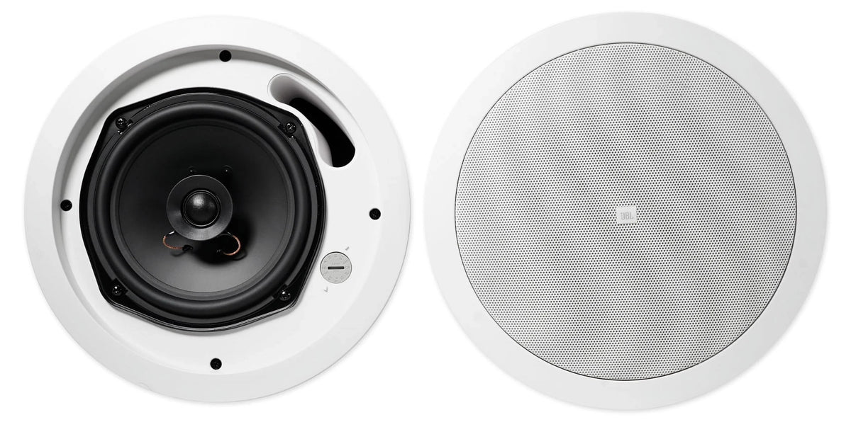 4)  5.25" White Commercial Wall+6.5" Ceiling Speakers+Amp Restaurant/Cafe/Bar