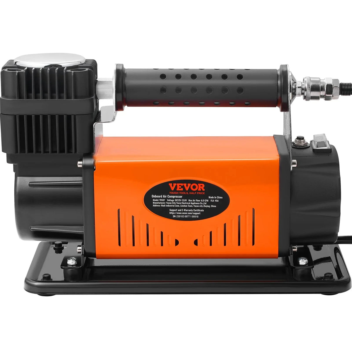 On-Board 12V Air Compressor, High Performance Universal, 150PSI 6CFM