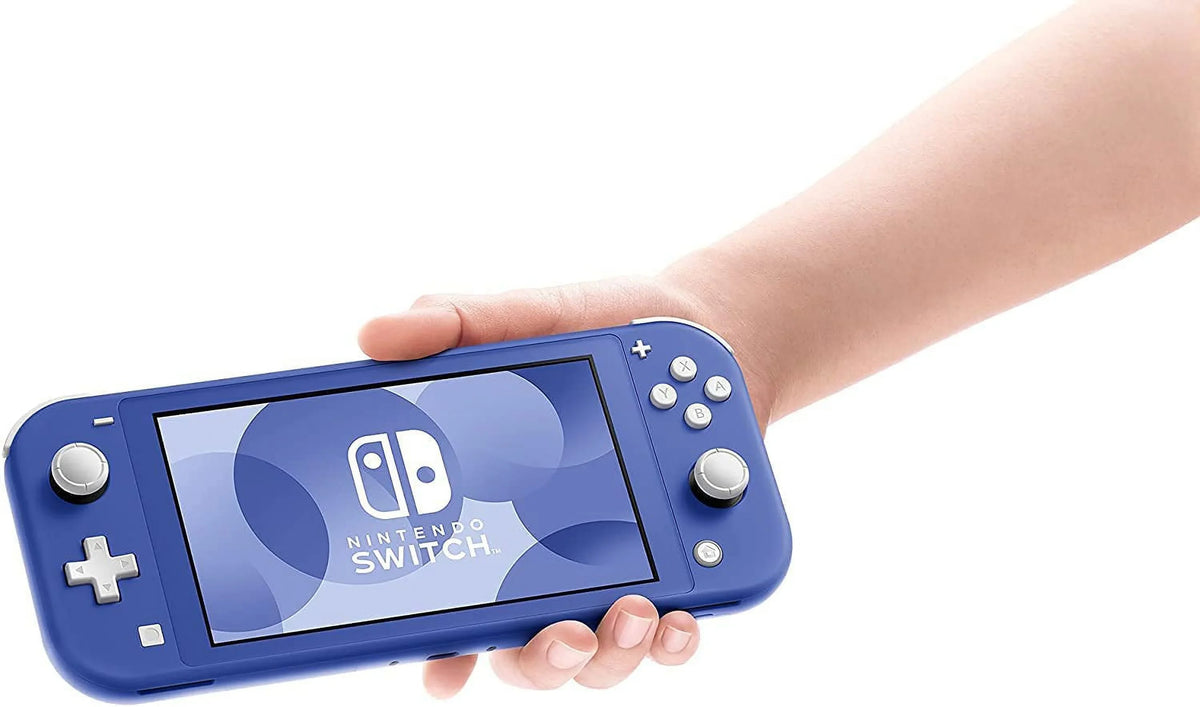 Nintendo Switch Lite Blue - 5.5" Touchscreen Display, Built-in Plus Control Pad, Built-in Speakers, 802.11ac WiFi, Bluetooth, Bundle with Carrying Case +  cable