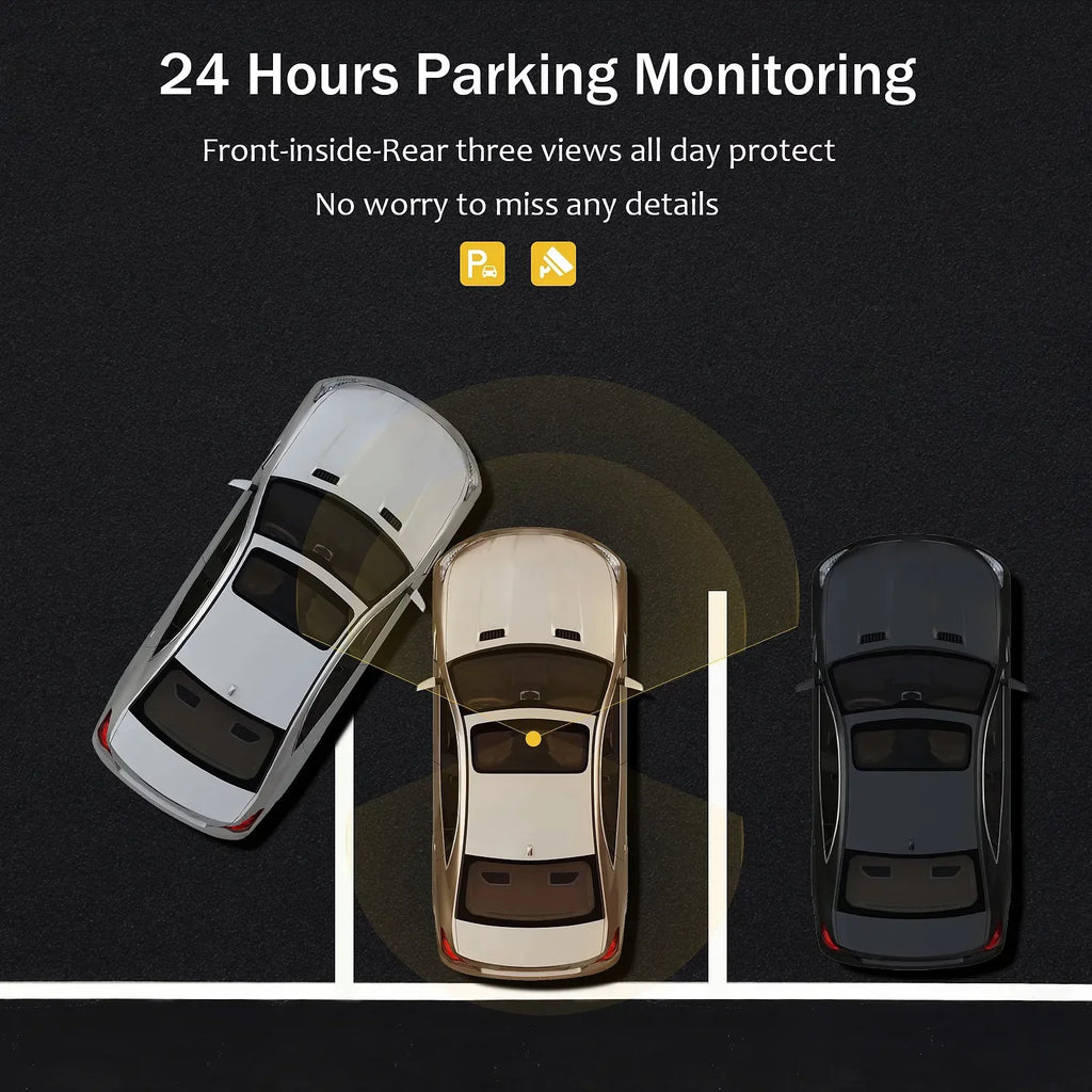 Hot Sale!!! 2 Channel Dual Dash Cam Infrared Night Vision, Front and Rear Inside1080P Dash Camera for Cars Dashcam, Two Way Car Camera with  Night Vision Loop Recording G-Sensor Parking Monitor
