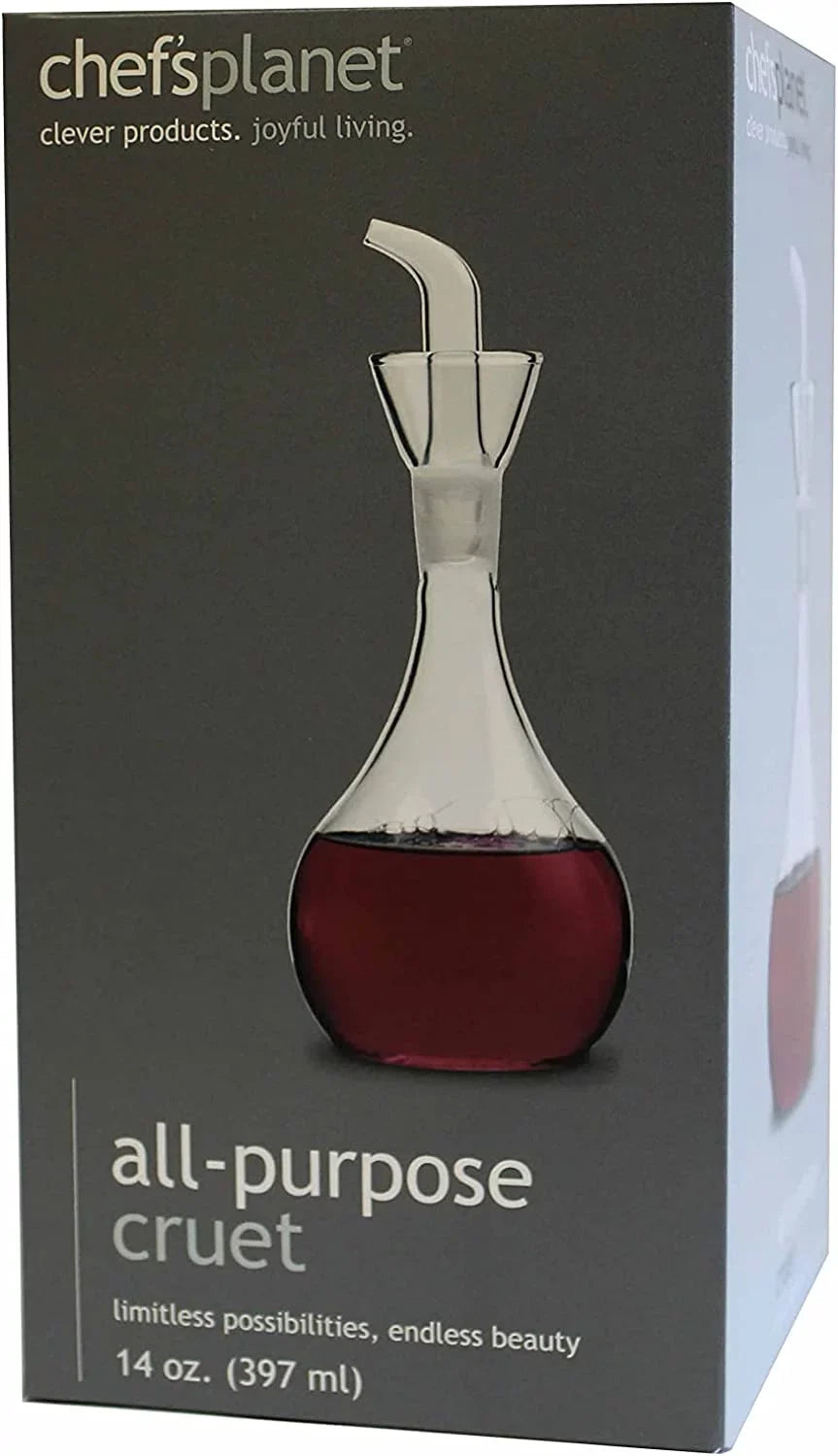 Chef's Planet Glass All-Purpose Cruet, 16 Ounce
